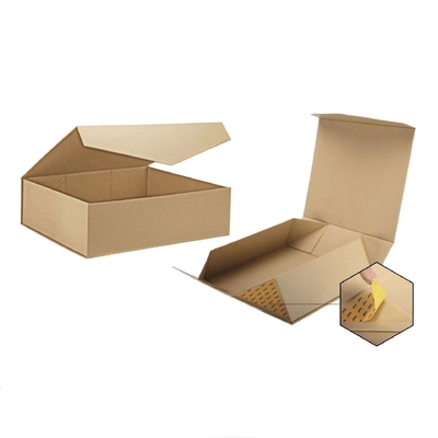 Роскошный магнит складывая коробку бумаги искусства подарочных коробок 1200gsm плоского пакета