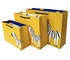 Бумажный мешок доски дуплекса печати зебры бумажных мешков одежды FSC ISO9001 желтый
