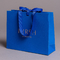 Бумажный мешок сини павлина ручки веревочки шелка складной для магазина одежды