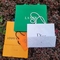 Бумажные мешки зеленого цвета логотипа OEM косметические