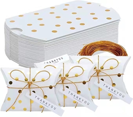 Коробки шоколада благосклонности свадьбы 17g искусства бумажные сладкие с ручкой ленты