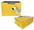 Бумажный мешок доски дуплекса печати зебры бумажных мешков одежды FSC ISO9001 желтый