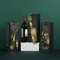 Изготовленные на заказ картонные коробки штемпелевать золота бумажных мешков бутылки вина печати рифленые