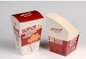 Бумага бумажной коробки 10.6*9.7*6.5cm пищевого контейнера жареной курицы принимает прочь контейнеры